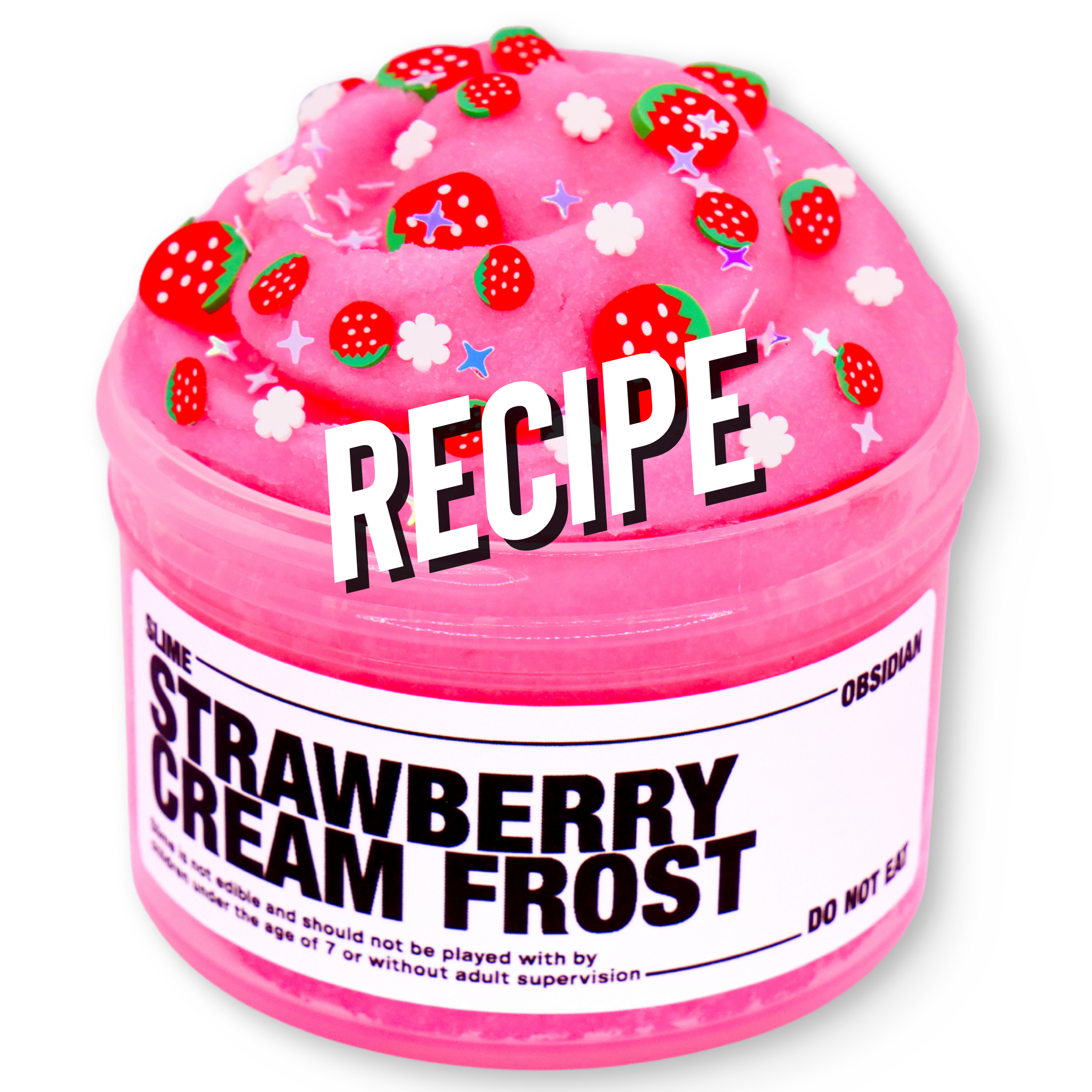 Strawberry Cream Frost Recipe - Slime Obsidian