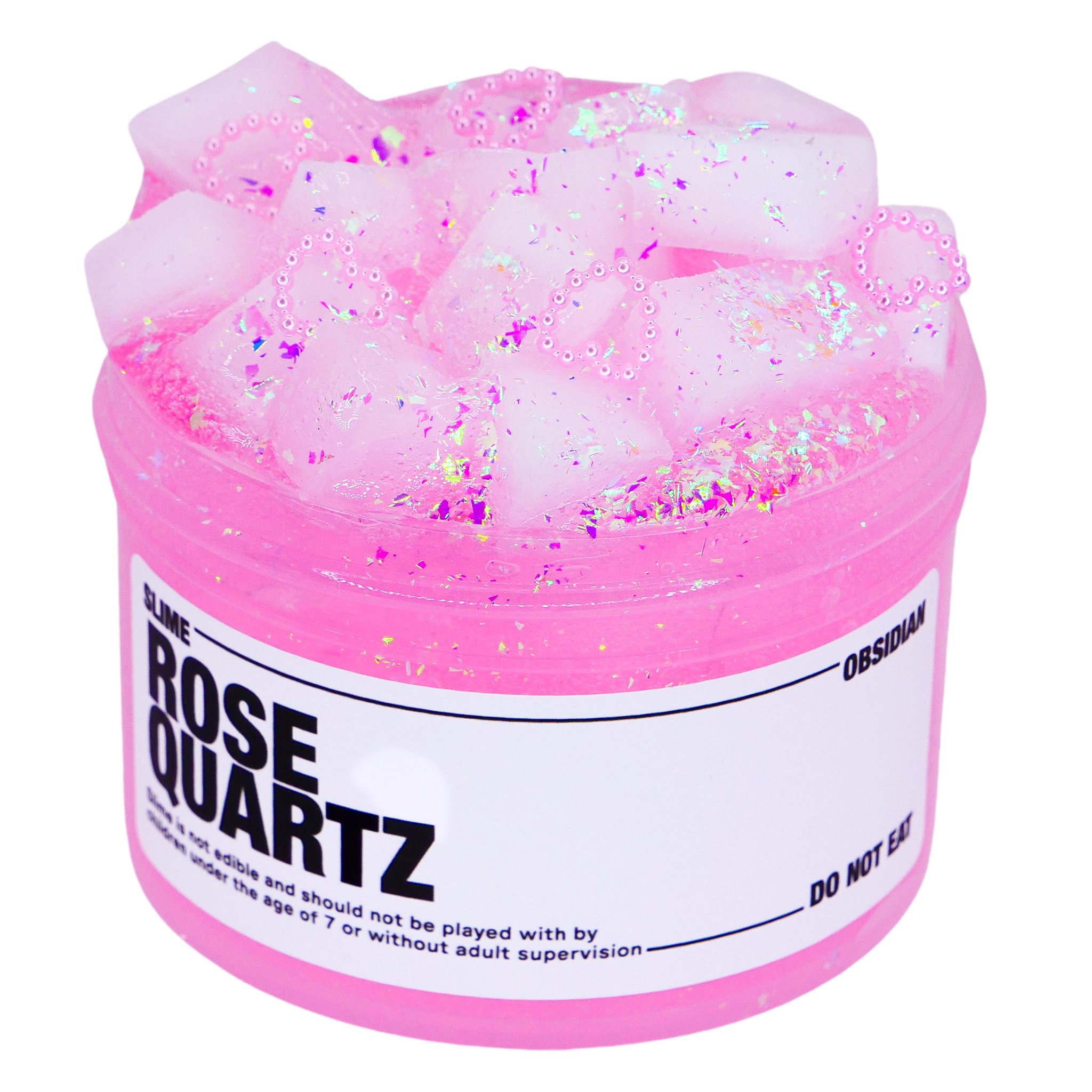 Rose Quartz Cubes - Slime Obsidian