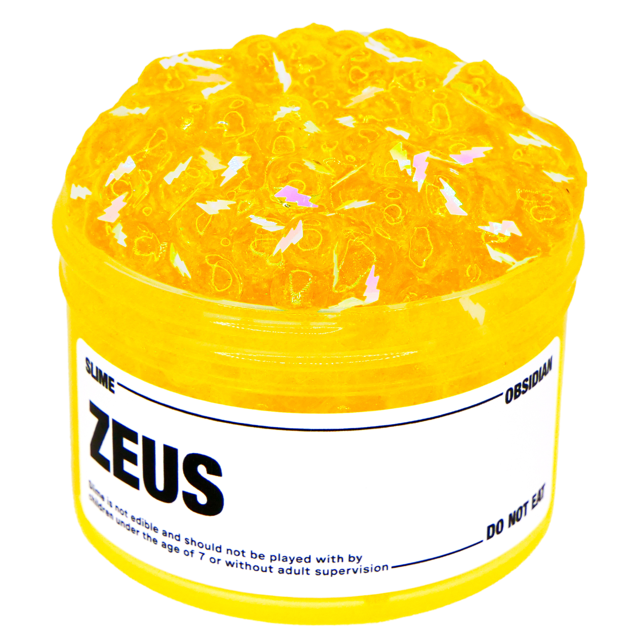Zeus Bubble Beads - Slime Obsidian