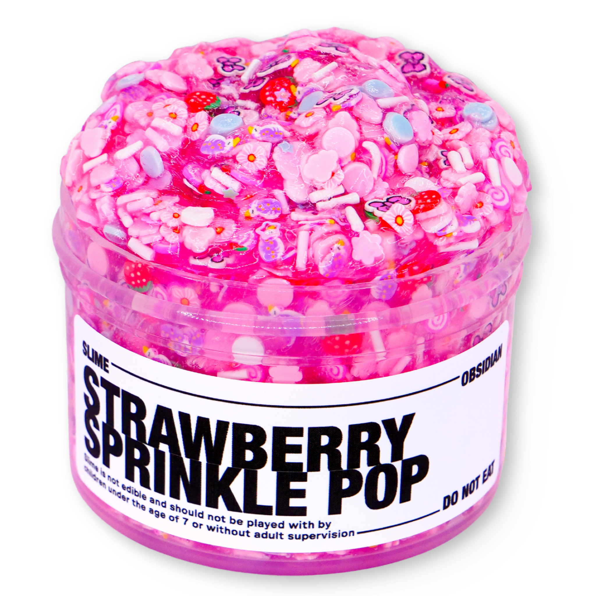 Strawberry Sprinkle Pop - Slime Obsidian