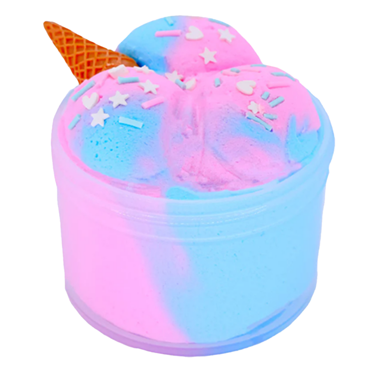 Cotton Candy Ice Cream Scoops DIY Slime Kit