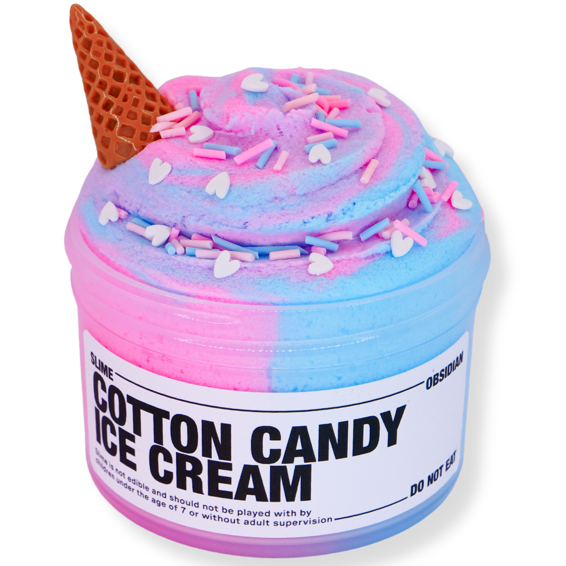 Cotton Candy Ice Cream Slime | Slime Obsidian