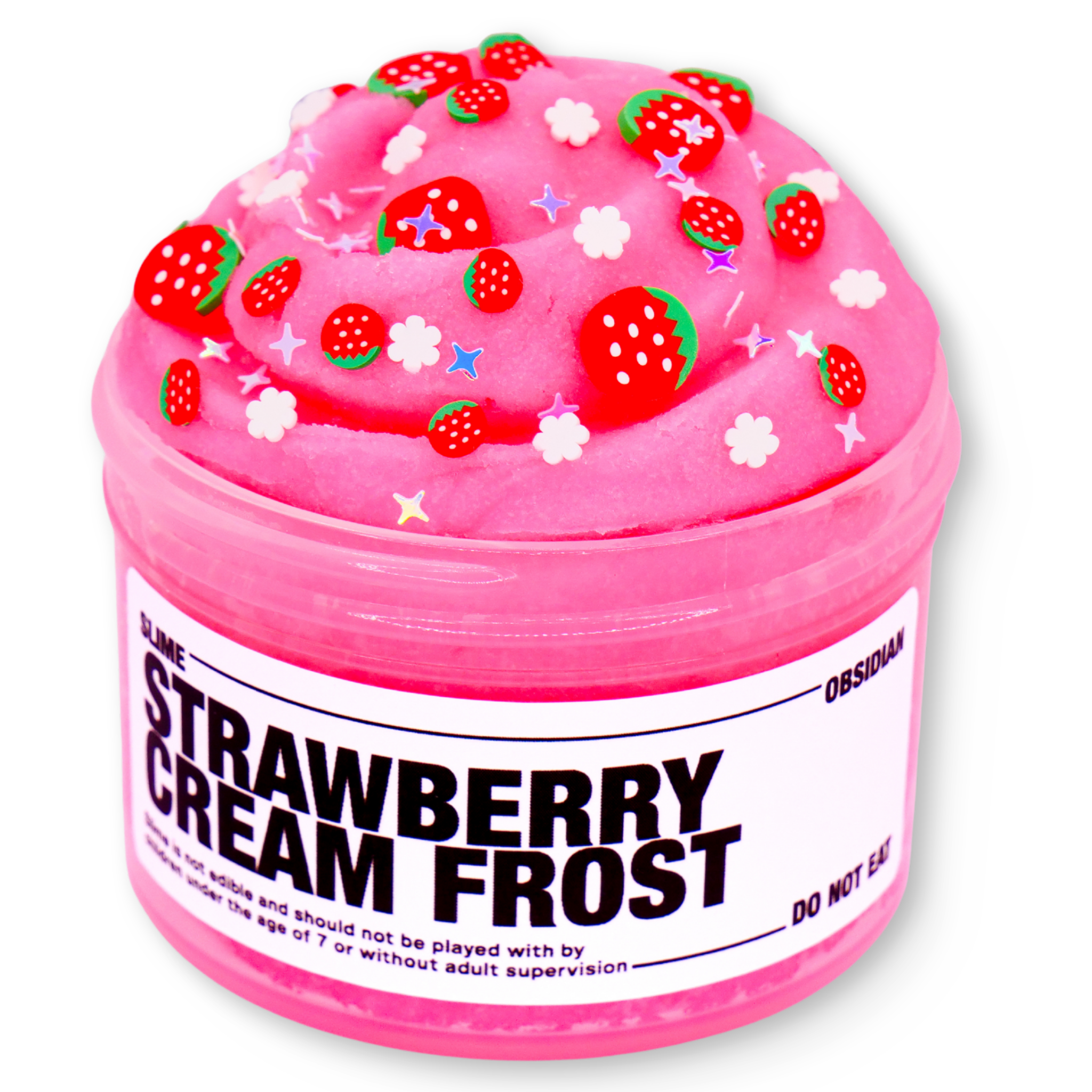 Strawberry Cream Frost Slime - Slime Obsidian