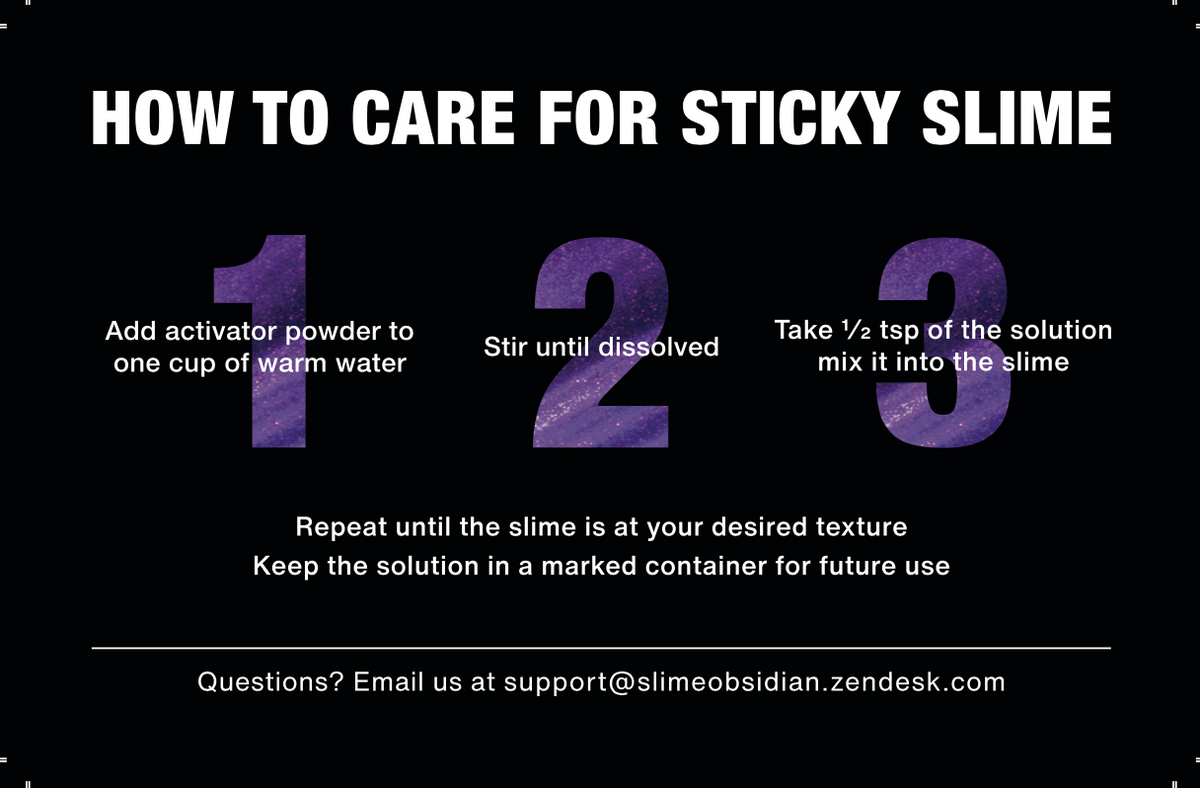 Extra Care Packet Slime Obsidian